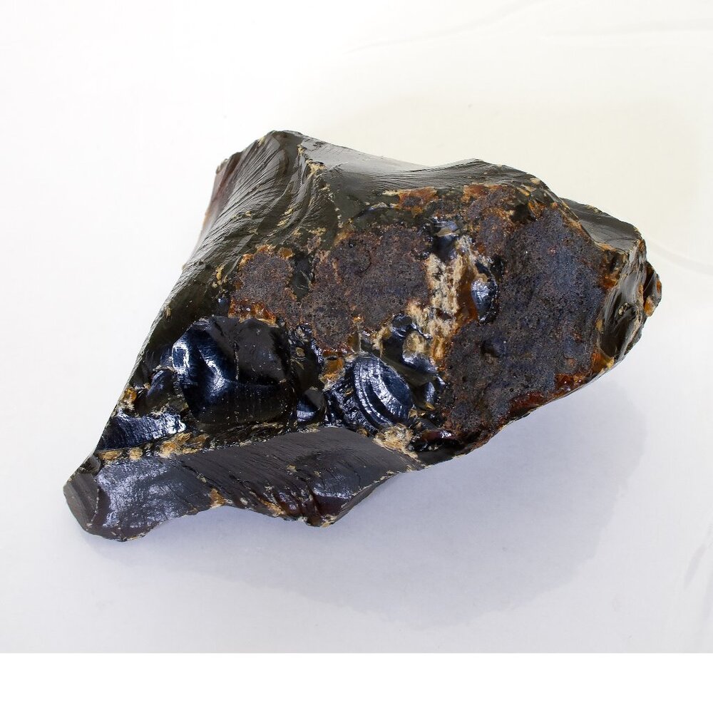 Raw Unpolished Sumatra Amber Fossil Stone 100% Genuine, 167.6gr, Decor Stone